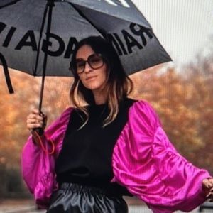 Statement sleeve sweatshirt